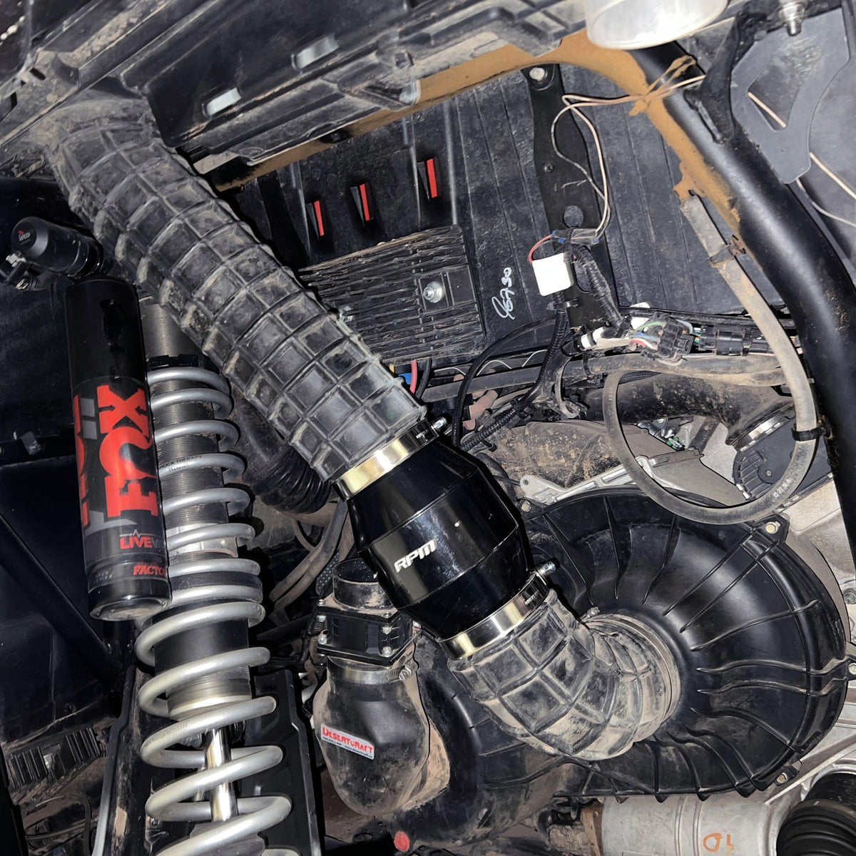 RPM 2018-22 Turbo S, & RS1, 19-24 RZR XP Turbo "ECF" Electric Clutch Blower Fan Kit - Lower Clutch / Belt Temperature — view 
