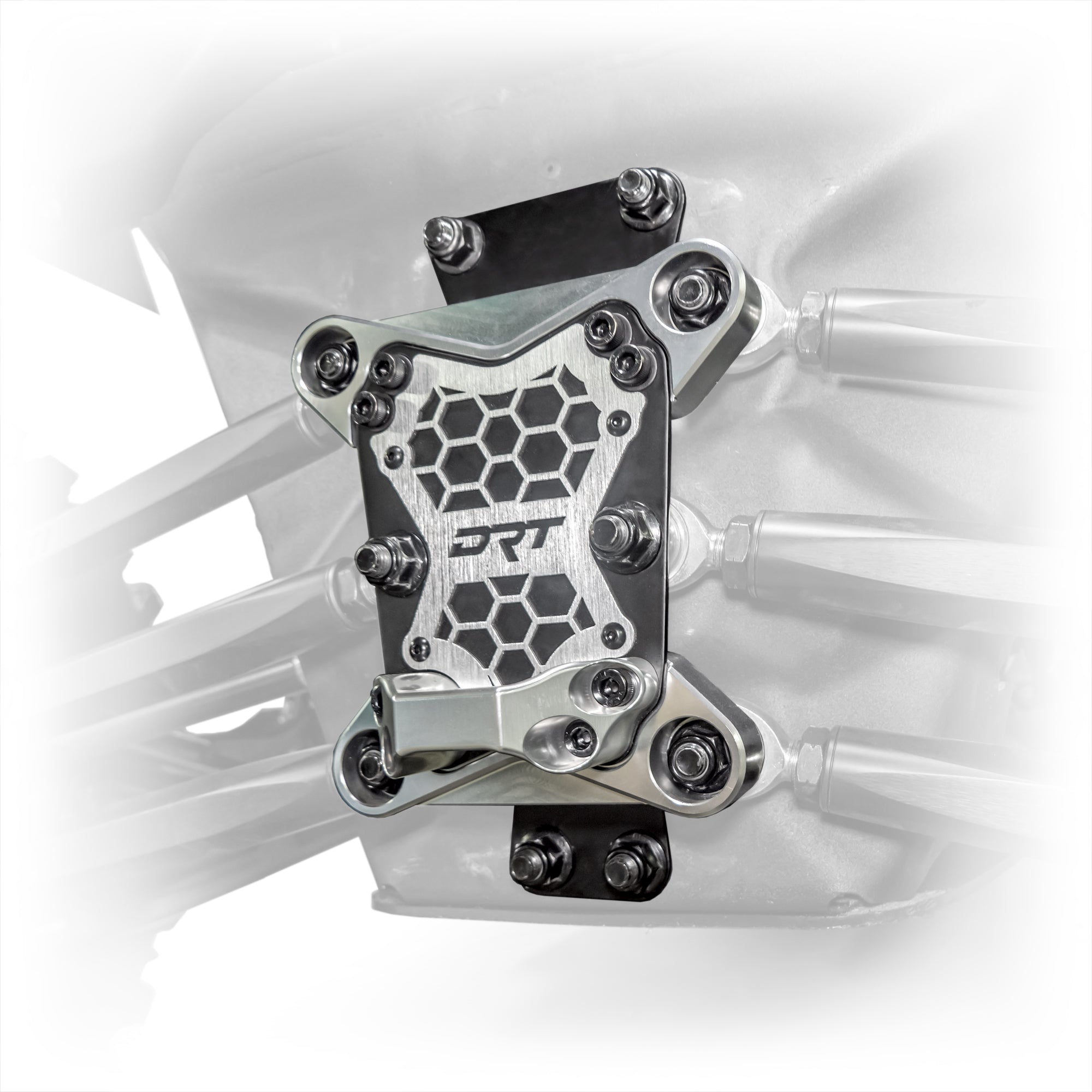 DRT Can-Am Maverick X3 2017+ billet aluminum 3-pc radius rod plate kit