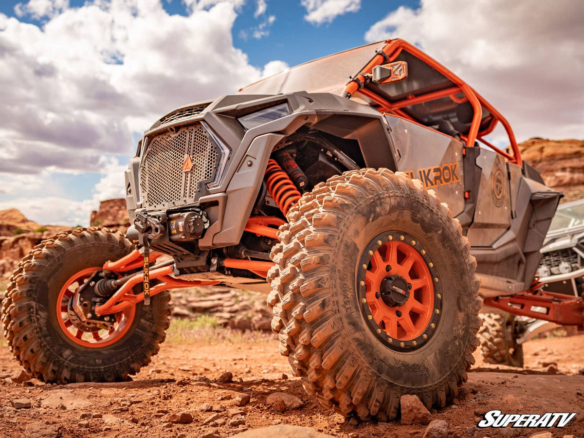 SuperATV XT Warrior Tires - SlikRok Edition for RZR Pro R and RZR Pro R 4 and RZR Pro S and RZR Pro S 4 and RZR Pro XP and RZR Pro XP 4 and RZR RS1 and RZR S 1000 and RZR S 800 and RZR S 900 and RZR S4 1000 and RZR Trail 900 and RZR Trail S 900 and RZR Trail S 1000 and RZR Turbo R and RZR Turbo R 4 and RZR XP and RZR XP 4 and RZR XP 1000 and RZR XP 4 1000 and RZR XP 4 900 and RZR XP Turbo and RZR XP 4 Turbo and RZR XP Turbo S and RZR XP 4 Turbo S and RZR XP S and RZR XP 900 and RZR 4 800 and RZR 4 900 and R
