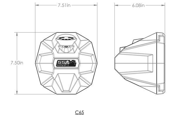 2020-2024 Polaris RZR Pro 6.5in Cage-Mount Plug-&-Play Speaker-Pods for Ride Command - product image 3