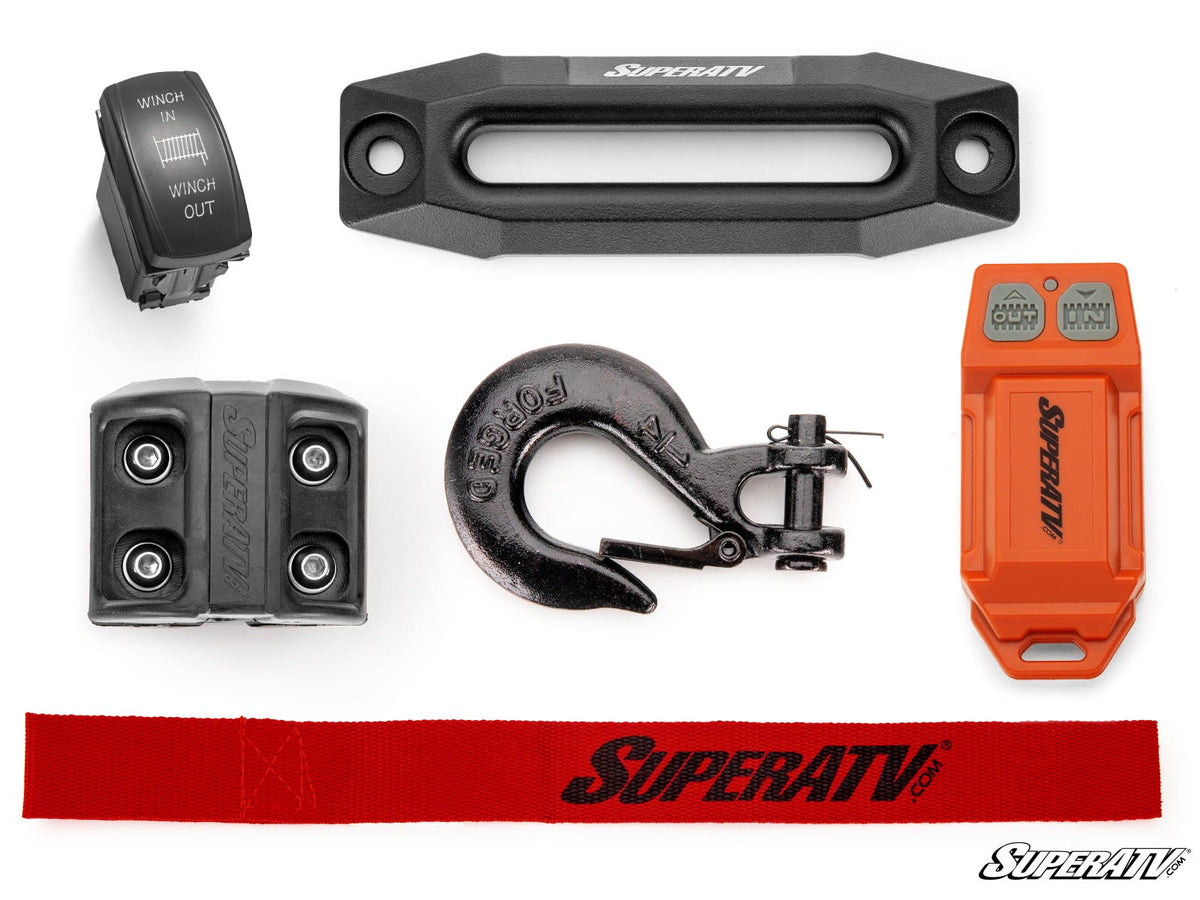6000 Lb. UTV/ATV Winch (With Wireless Remote & Synthetic Rope) for RZR Pro R and RZR Pro R 4 and RZR Pro S and RZR Pro S 4 and RZR Pro XP and RZR Pro XP 4 and RZR RS1 and RZR S 1000 and RZR S 800 and RZR S 900 and RZR S4 1000 and RZR Trail 900 and RZR Trail S 900 and RZR Trail S 1000 and RZR Turbo R and RZR Turbo R 4 and RZR XP and RZR XP 4 and RZR XP 1000 and RZR XP 4 1000 and RZR XP 4 900 and RZR XP Turbo and RZR XP 4 Turbo and RZR XP Turbo S and RZR XP 4 Turbo S and RZR XP S and RZR XP 900 and RZR 4 800 