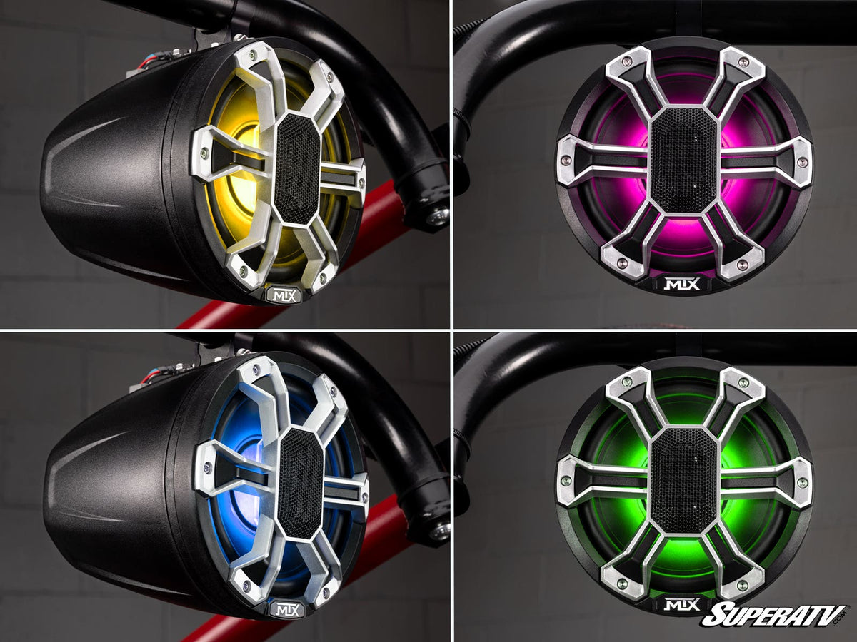 MTX 6.5" and 8" Weather-Resistant UTV Speaker Pods for RZR Pro R and RZR Pro R 4 and RZR Pro S and RZR Pro S 4 and RZR Pro XP and RZR Pro XP 4 and RZR RS1 and RZR S 1000 and RZR S 800 and RZR S 900 and RZR S4 1000 and RZR Trail 900 and RZR Trail S 900 and RZR Trail S 1000 and RZR Turbo R and RZR Turbo R 4 and RZR XP and RZR XP 4 and RZR XP 1000 and RZR XP 4 1000 and RZR XP 4 900 and RZR XP Turbo and RZR XP 4 Turbo and RZR XP Turbo S and RZR XP 4 Turbo S and RZR XP S and RZR XP 900 and RZR 4 800 and RZR 4 90