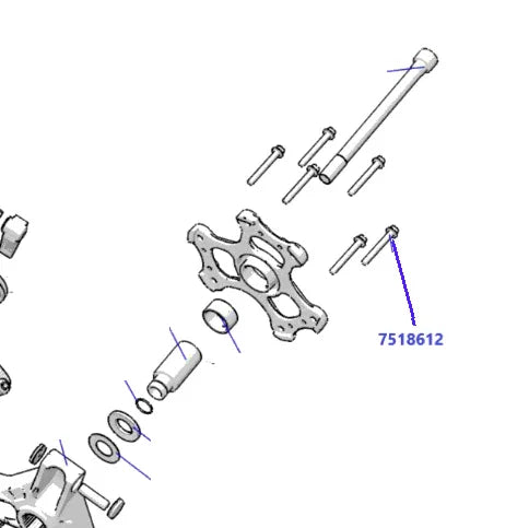 RPM RZR XPT, Turbo S, RS1 & XPEDITION, Primary Clutch Cover Bolt OEM #7518612 M6X1X35mm — view 3