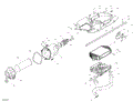 OEM parts diagram for reference. This listing supplies only the outlet hose at ref50; other illustrated parts are sold separately.