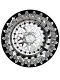 Apollo FF Forged Polished Silver Beadlockl – Polaris RZR Pro R