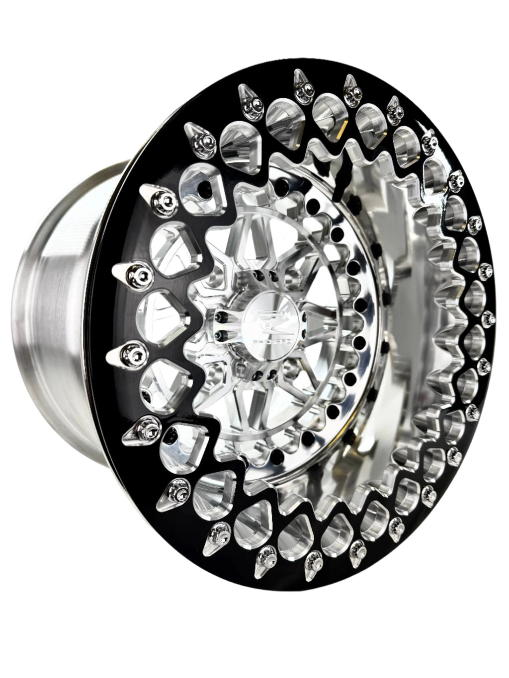 Apollo - FF Forged Polished Beadlock Wheel - Silver