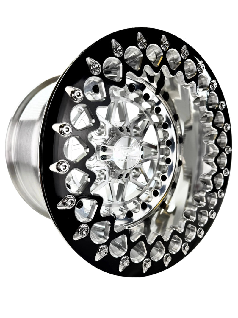 Apollo - FF Forged Polished Beadlock Wheel - Silver