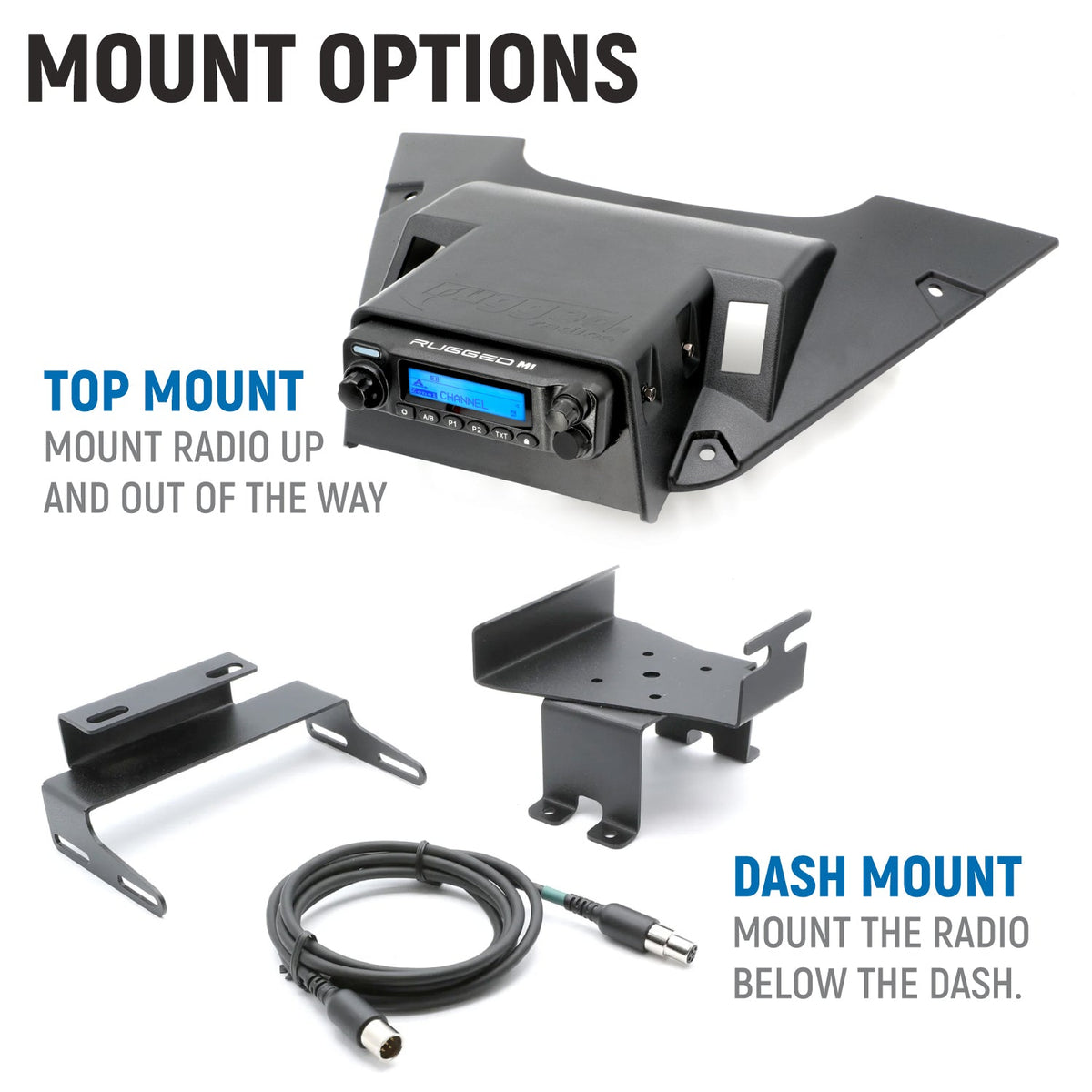 Can-Am Maverick R Complete Communication Kit with Rocker Switch Bluetooth Intercom and 2-Way Radio - product image 3