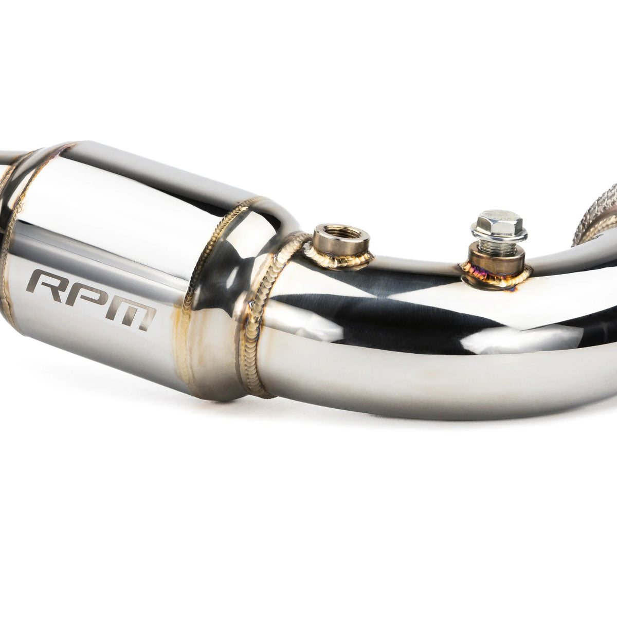 RPM Can-Am X3 Turbo Back 3" Full Race / Drag Pipe With Muffler — view 3
