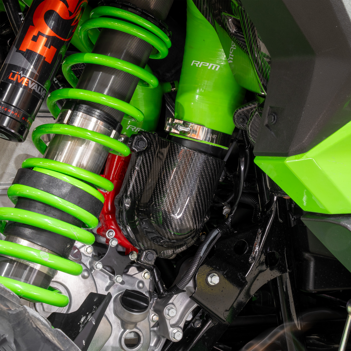 RPM Kawasaki H2 Carbon Fiber Supercharger Cover — view 3