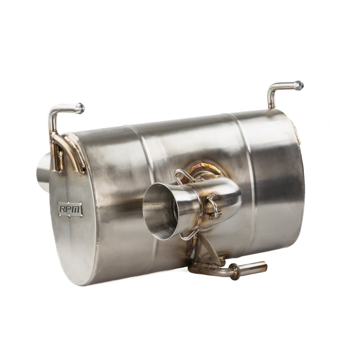 RPM Kawasaki H2 3/4 Exhaust – 2.5" Mid Pipe + Chambered Muffler | Straight or E-Valve Option — view 7