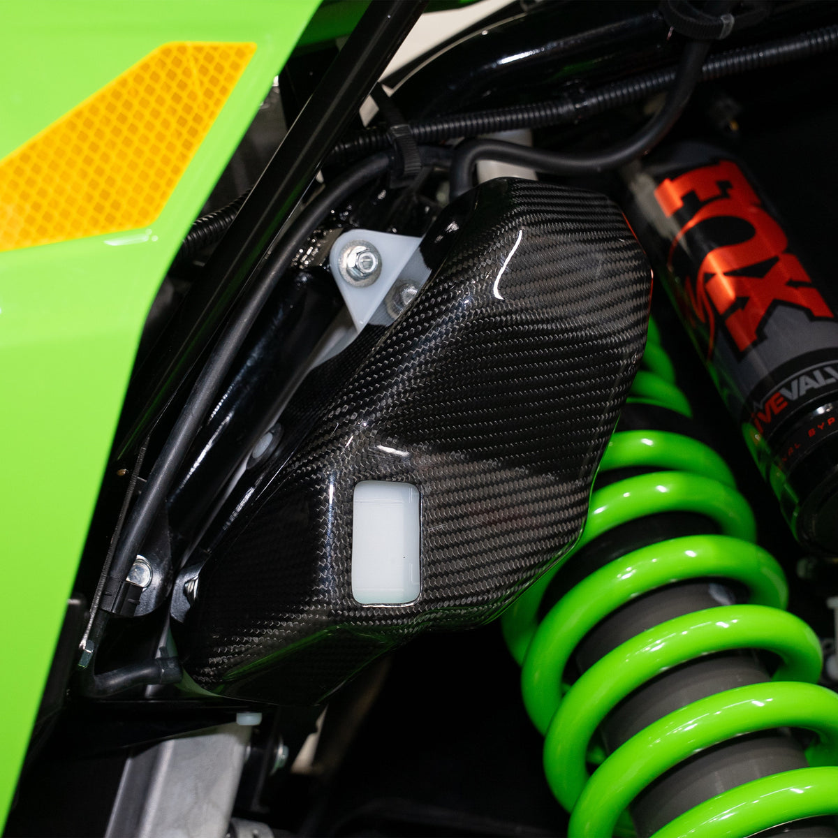 RPM Kawasaki H2 Carbon Fiber Coolant Reservoir Cover — view 6