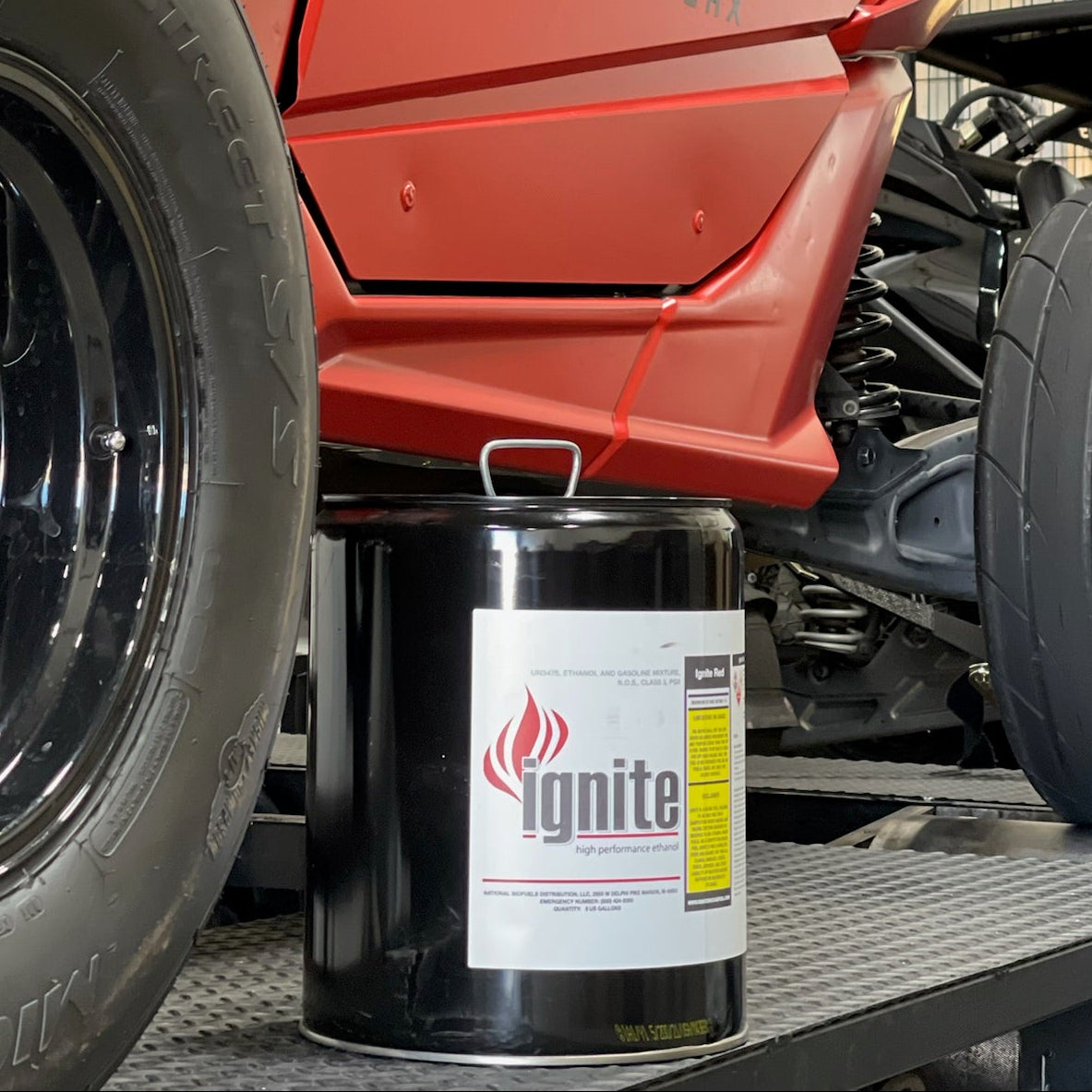 Ignite Red 114 E90 Racing Fuel – 55 Gallon Drum