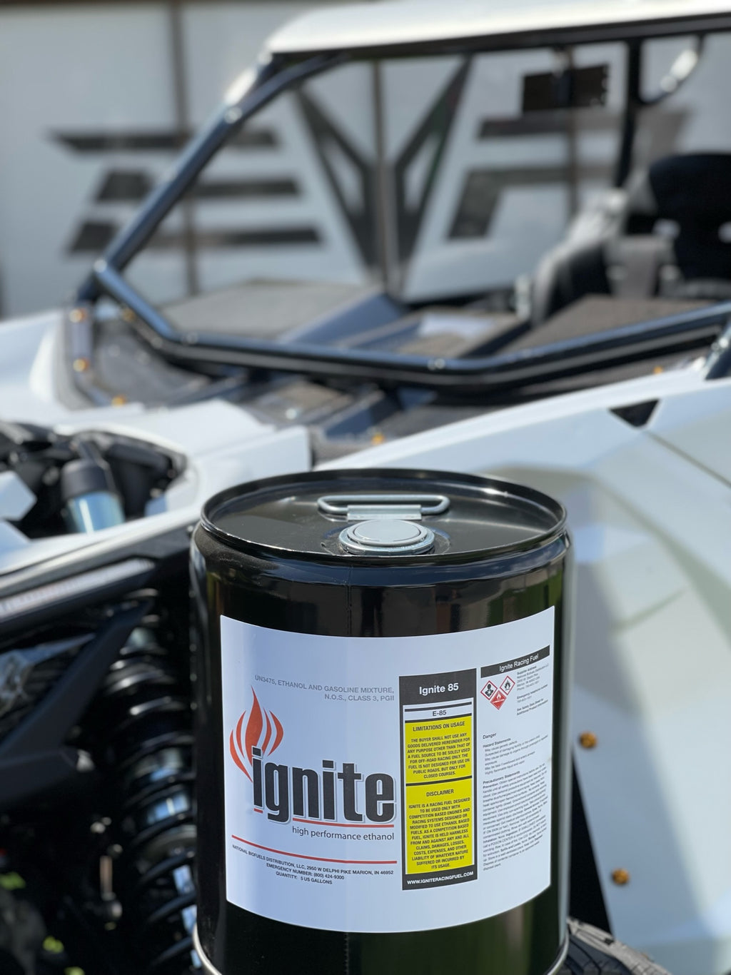 Ignite Yellow E98 Racing Fuel – 55 Gallon Drum