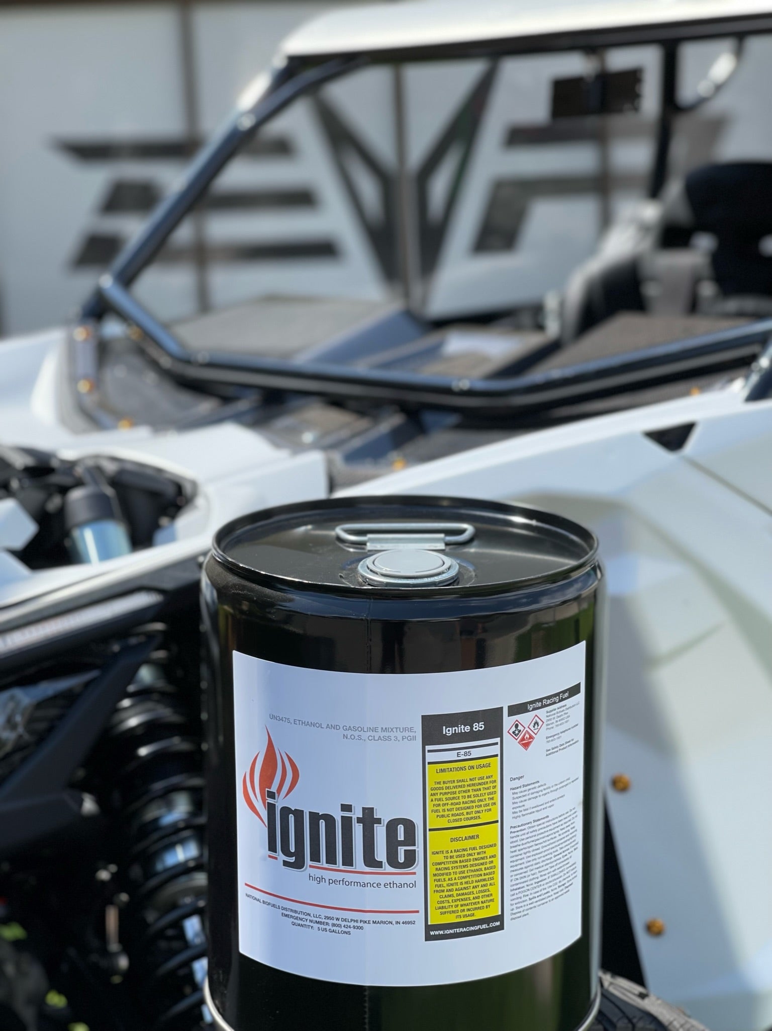 Ignite Yellow E98 Racing Fuel – 55 Gallon Drum