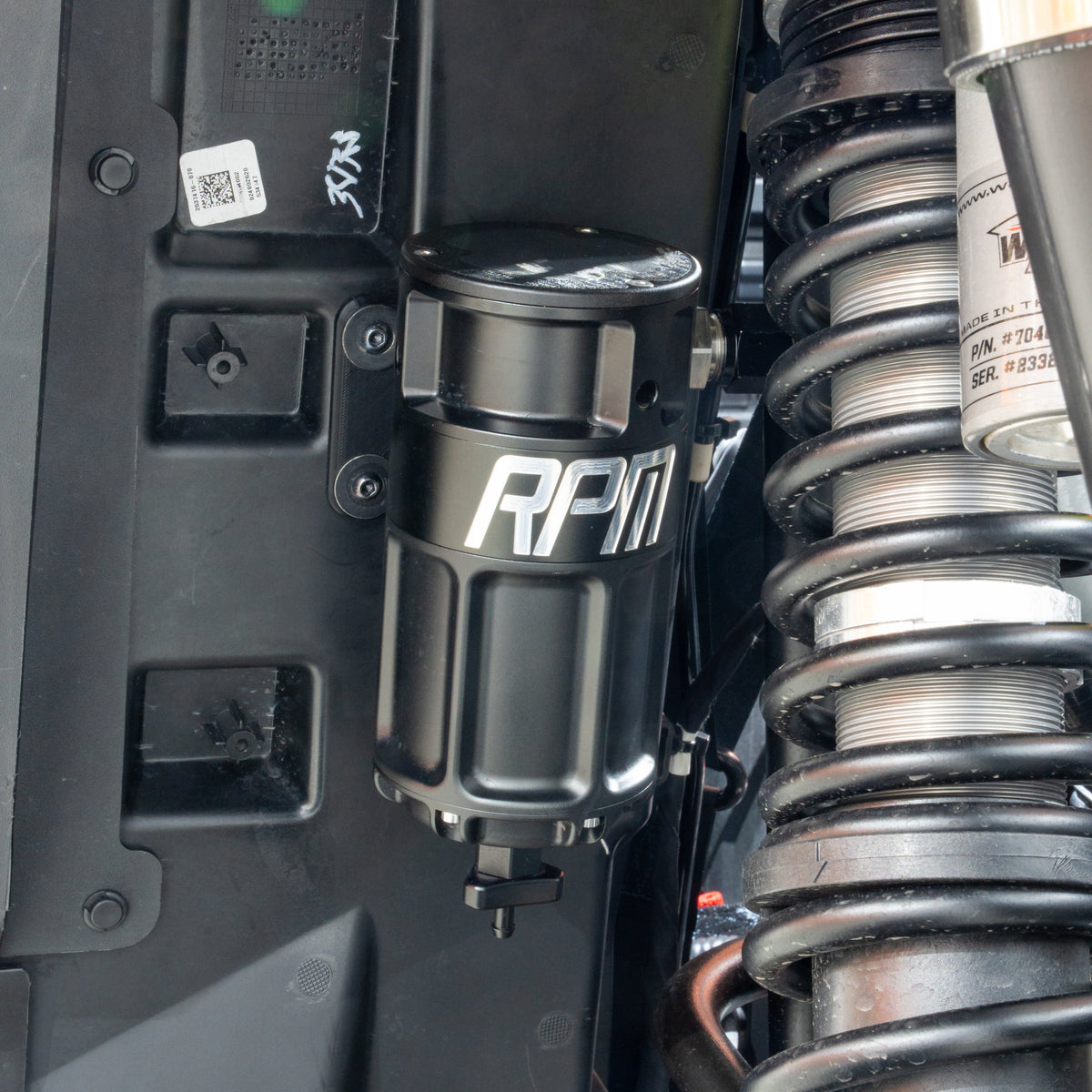 RPM Polaris RZR Turbo, XPT, Turbo R, Pro S, & Pro XP 4-Stage Oil Catch Can Kit — view 10