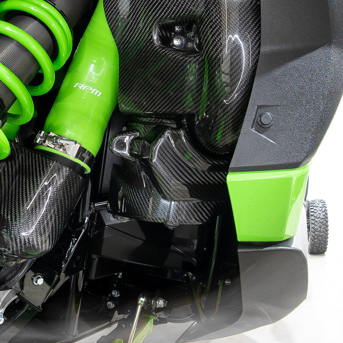 RPM Kawasaki H2 Carbon Fiber Air Filter Lid Cover — view 2