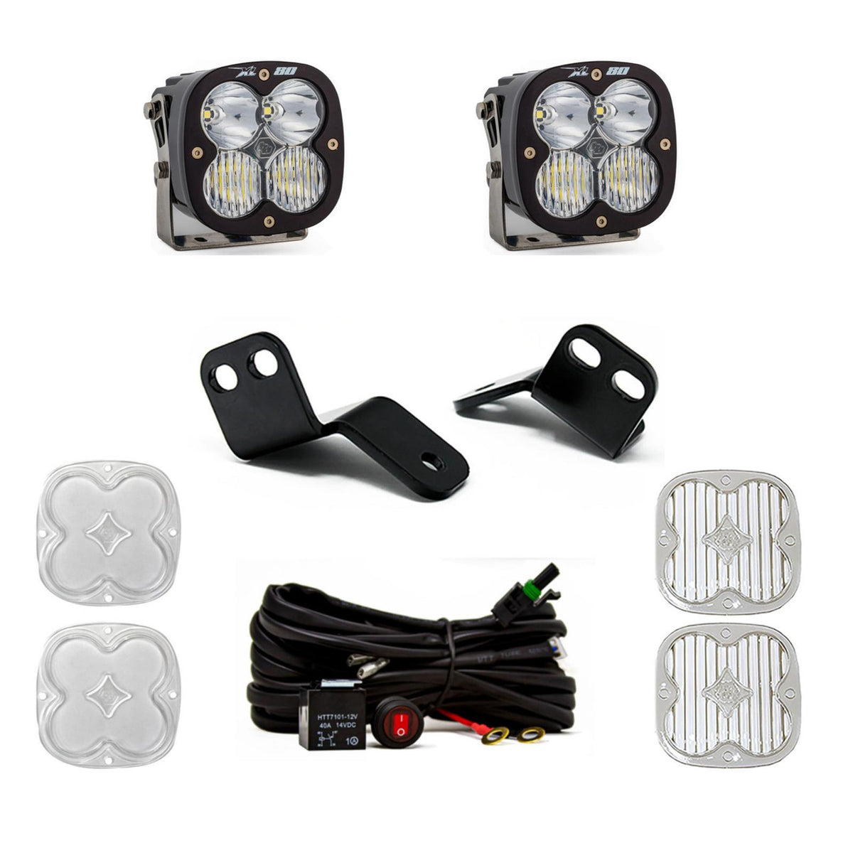Polaris XL80 A-Pillar Light Kit - Polaris 2014-22 RZR XP 1000; XP Turbo; Turbo S - Baja Designs UTV lighting product image 1