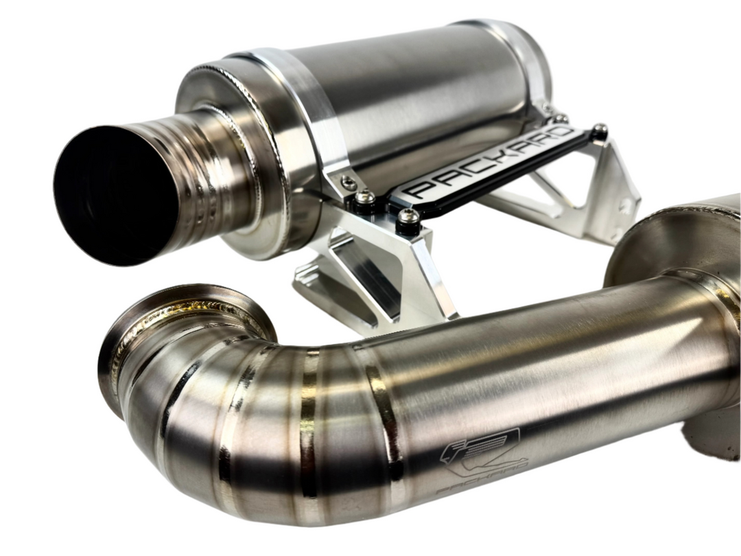 Packard Performance 3" Titanium Turbo Back Exhaust (Dual Muffler) for Can-Am X3