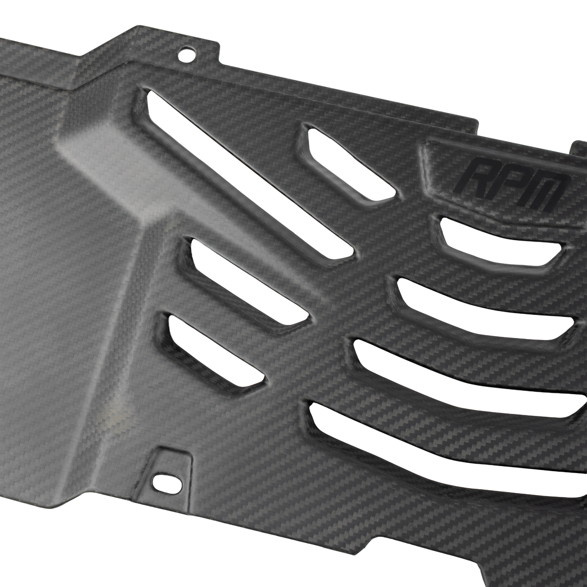 RPM Kawasaki H2 Carbon Fiber Louvered Cargo Cover — view 2
