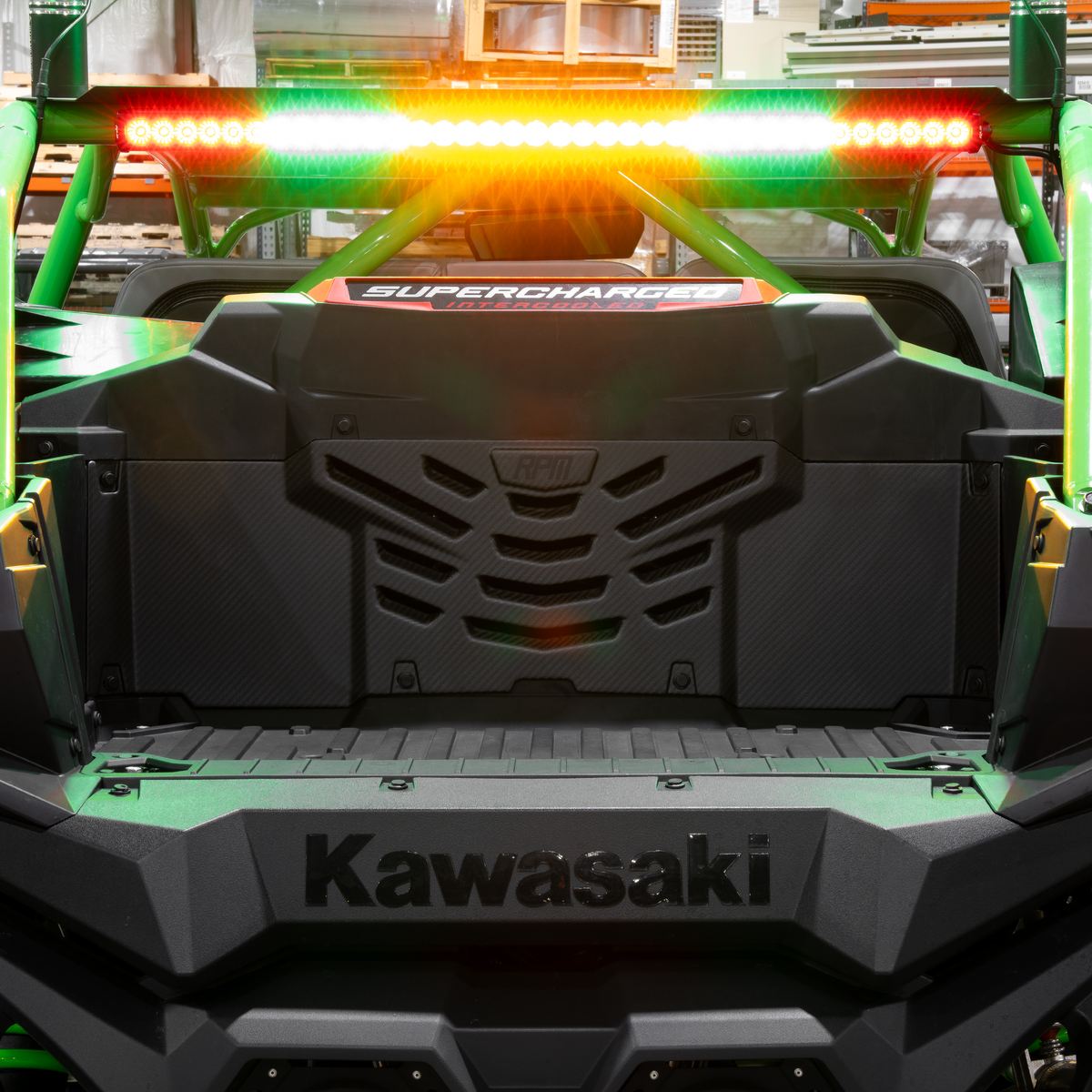 RPM Kawasaki H2 Carbon Fiber Louvered Cargo Cover — view 6