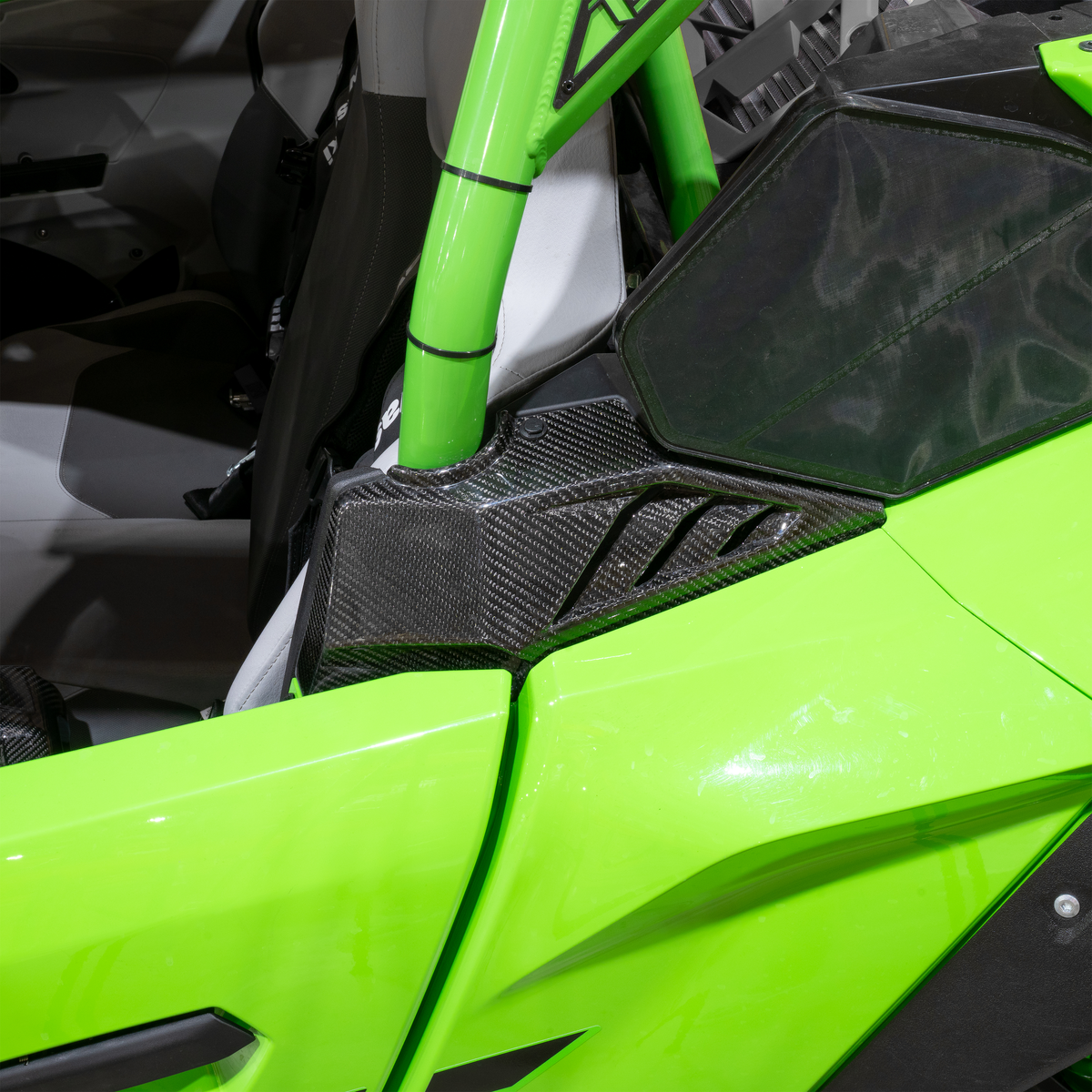 RPM Kawasaki H2 Carbon Fiber 4 Piece Pillar Covers Kit — view 3