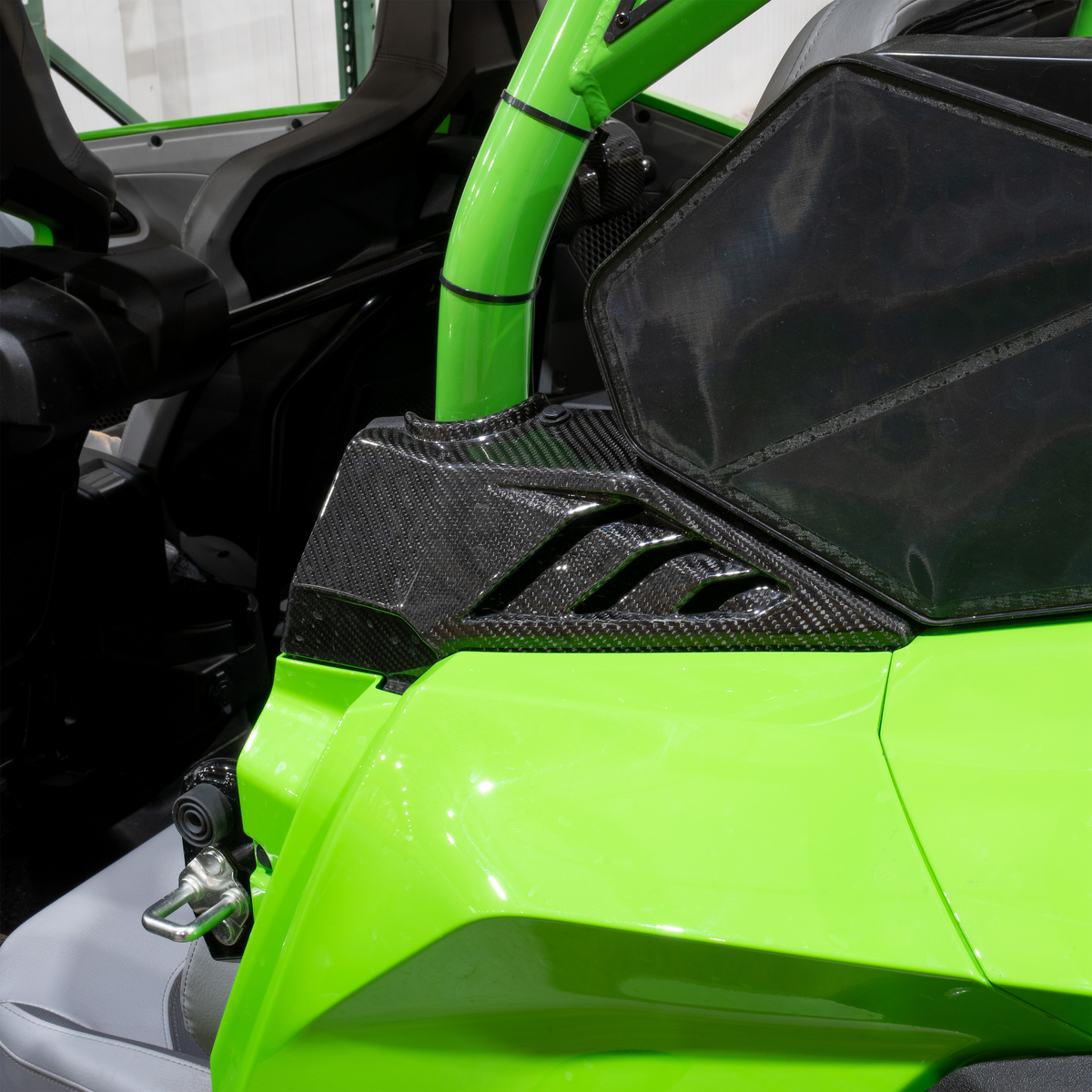 RPM Kawasaki H2 Carbon Fiber 4 Piece Pillar Covers Kit — view 5