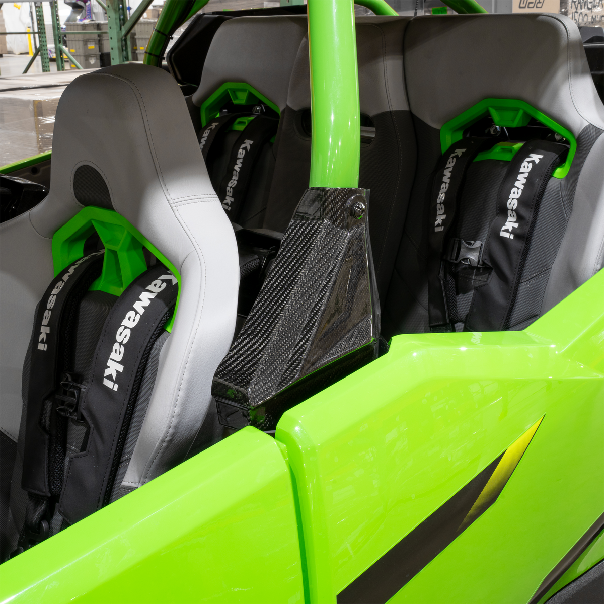 RPM Kawasaki H2 Carbon Fiber 4 Piece Pillar Covers Kit — view 6