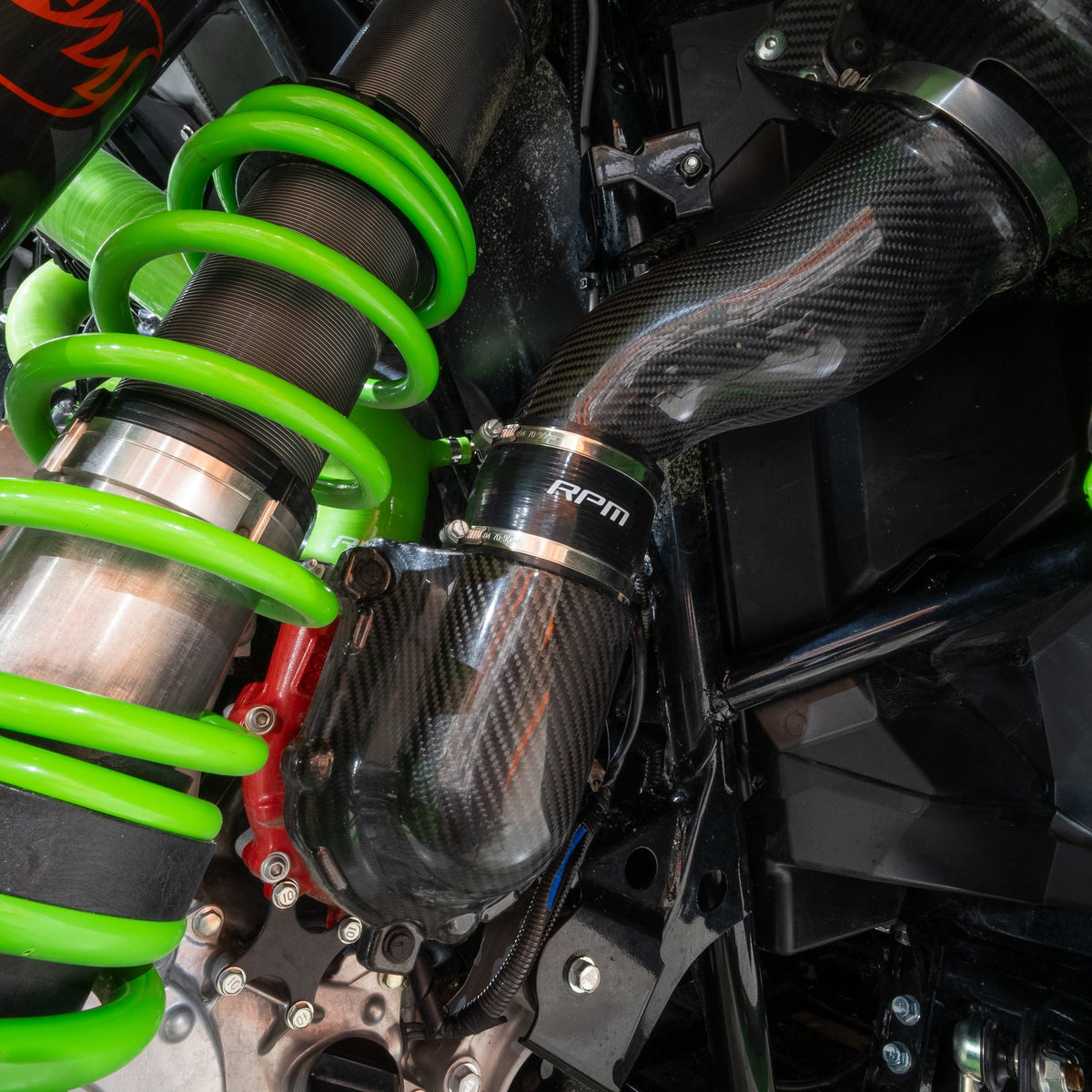 RPM Kawasaki Teryx H2 Supercharged Carbon Cold Air High Flow Race Intake — view 8