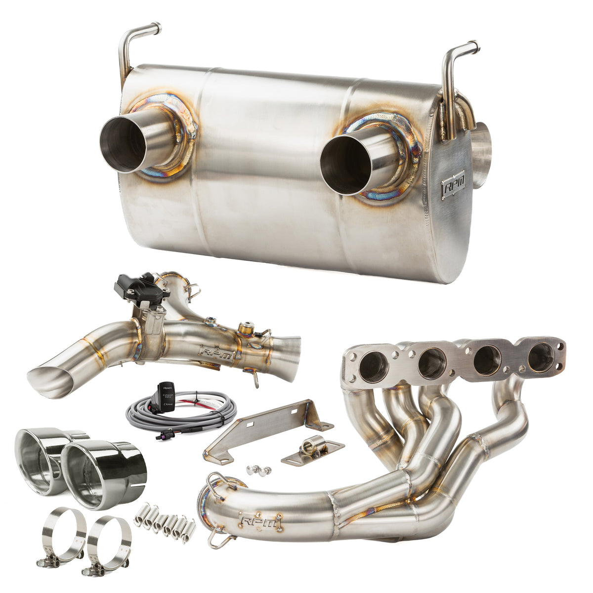 RPM SxS Kawasaki Teryx H2 2.5" Full Exhaust System with Chambered Muffler + Optional E-Valve — view 12