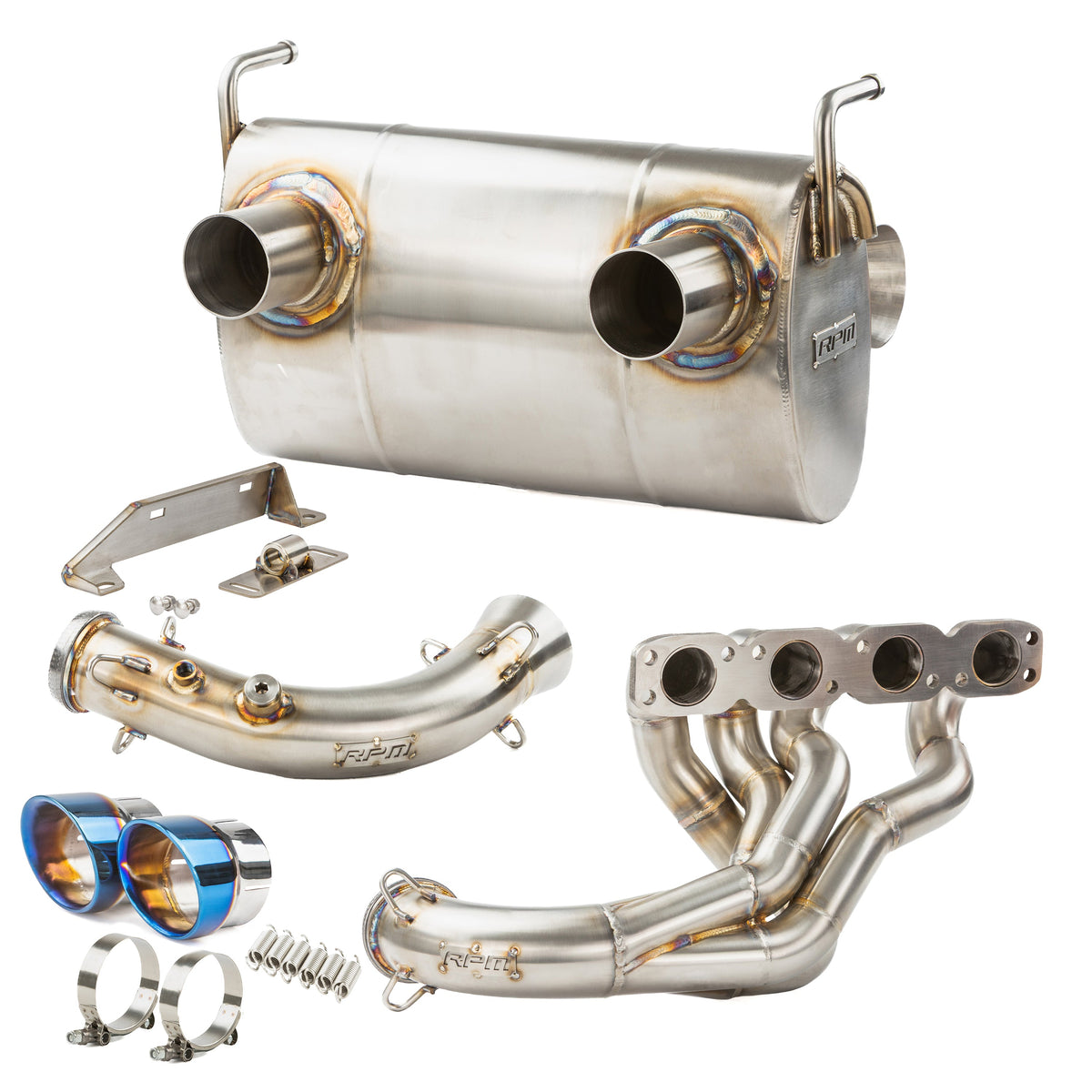 RPM SxS Kawasaki Teryx H2 2.5" Full Exhaust System with Chambered Muffler + Optional E-Valve — view 11
