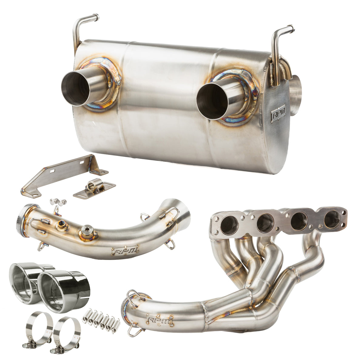 RPM SxS Kawasaki Teryx H2 2.5" Full Exhaust System with Chambered Muffler + Optional E-Valve — view 10