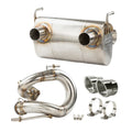 RPM Kawasaki H2 3/4 Exhaust – 2.5" Mid Pipe + Chambered Muffler | Straight or E-Valve Option — view 11