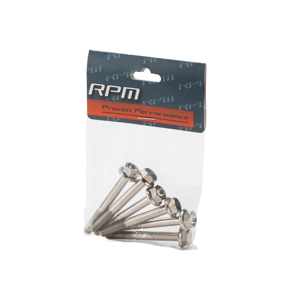 RPM RZR P90x TITANIUM Clutch Cover Bolts (QTY 6) #7517932  Hex Screw Flange M6X1.0X50mm — view 2