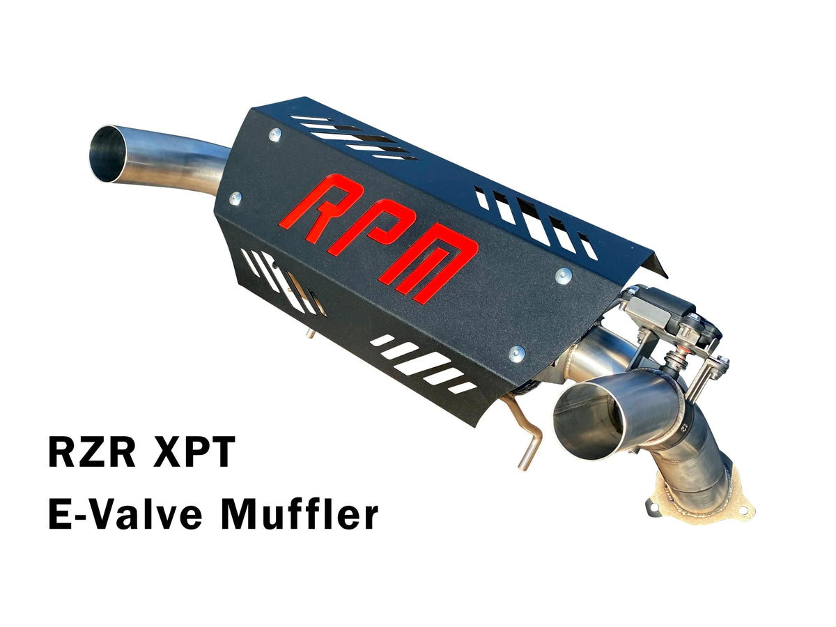 RPM RZR XPT and Pro XP E-Valve Muffler Colored Logo Back Plate — view 3