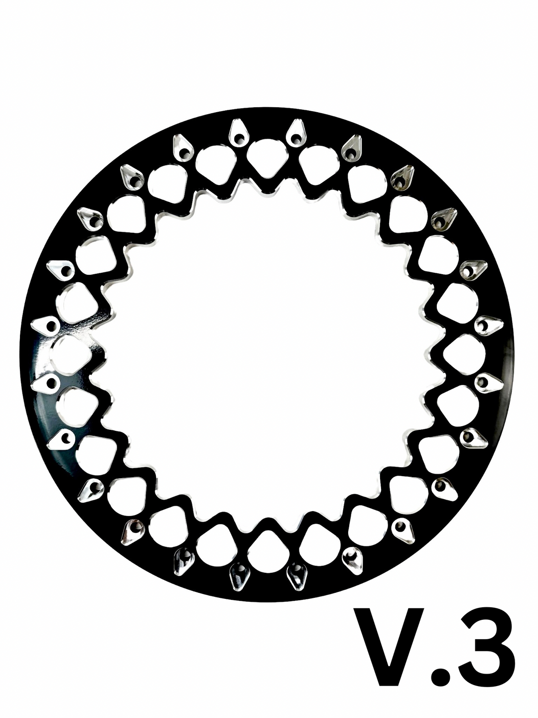 Wishbone - FF Forged Beadlock - Gloss Black