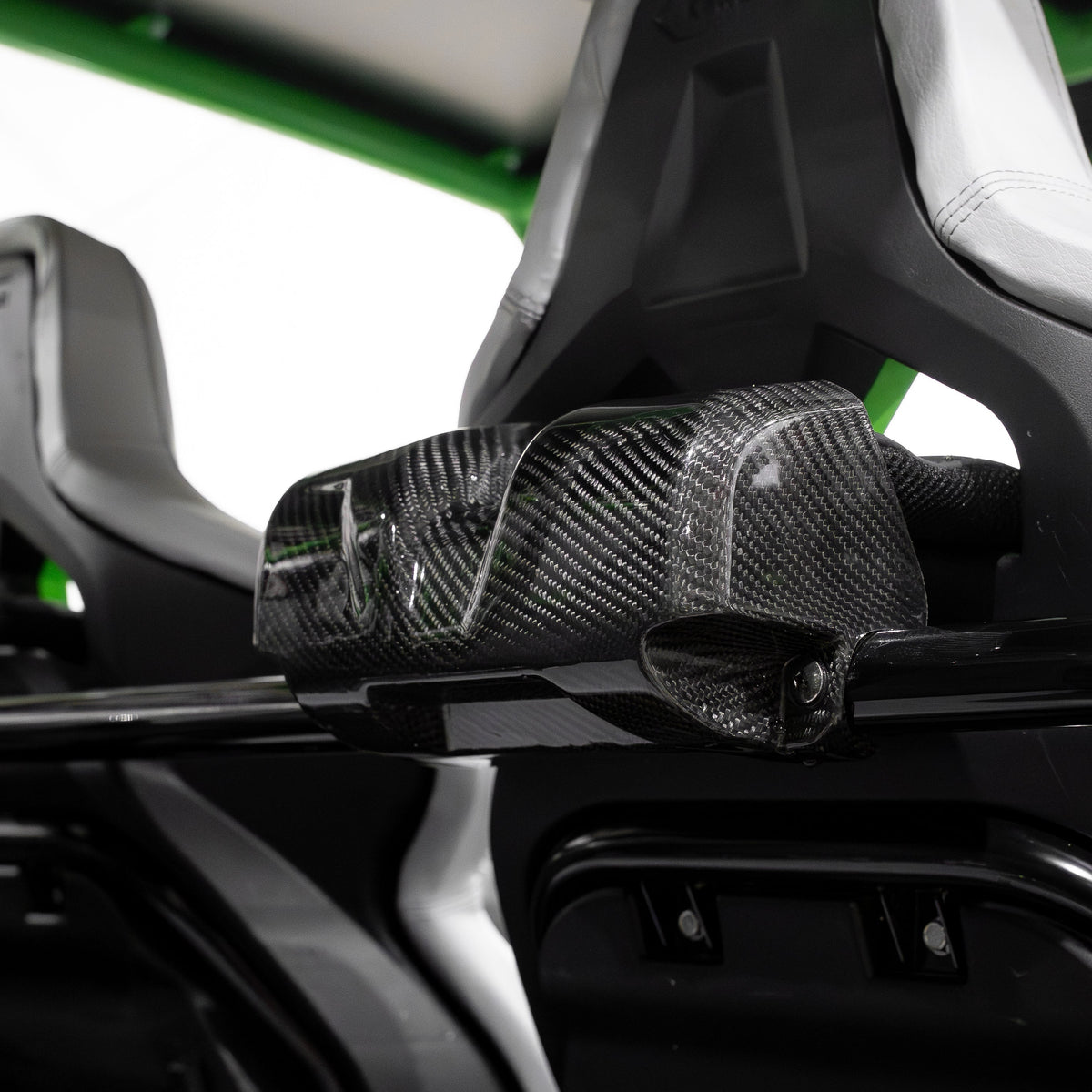 RPM Carbon Fiber Kawasaki H2 Seat Belt Covers (2pc) — view 4