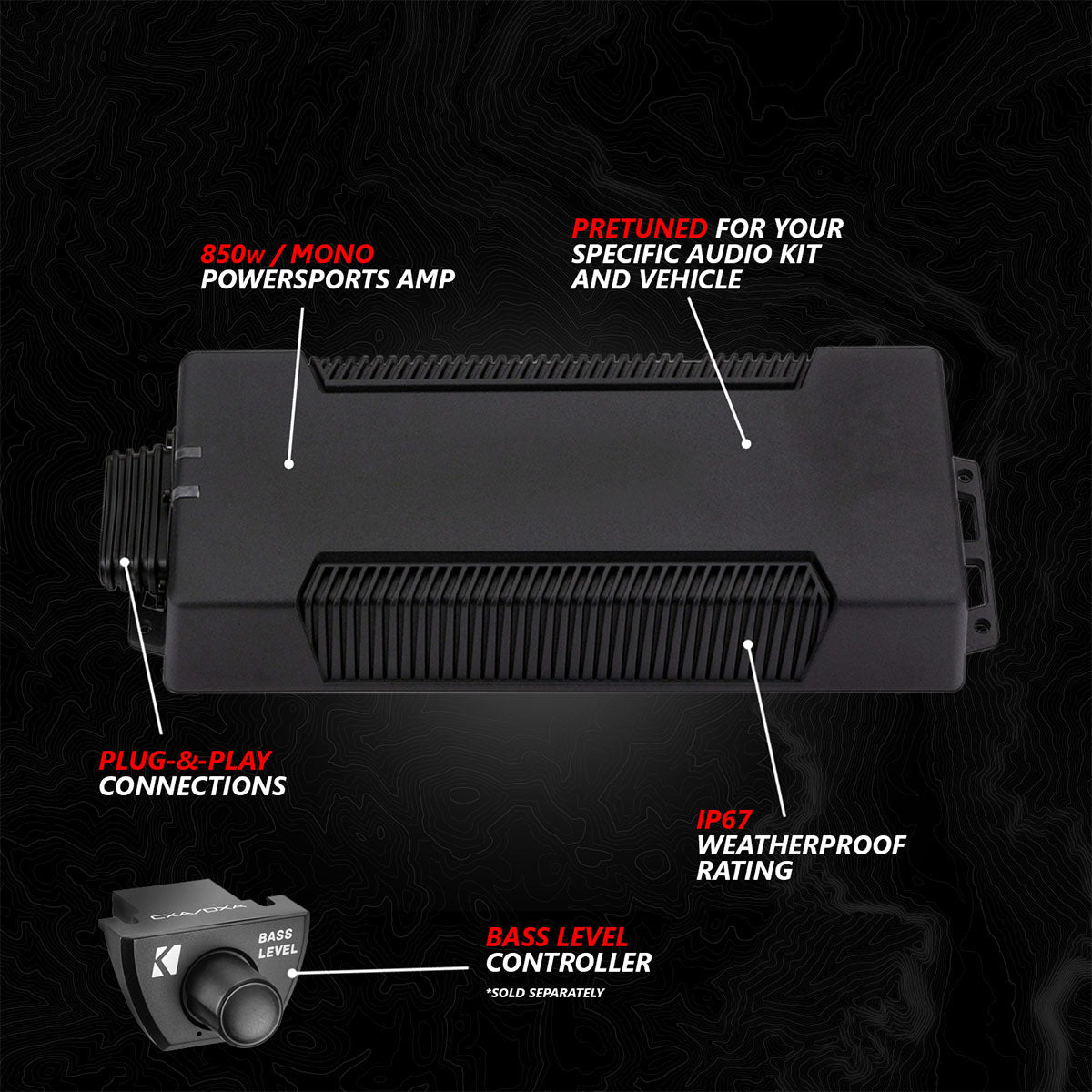 2020-2024 Polaris® RZR PRO Series Phase-6 K-Spec 5-Speaker 1400watt System for Ride Command - product image 7