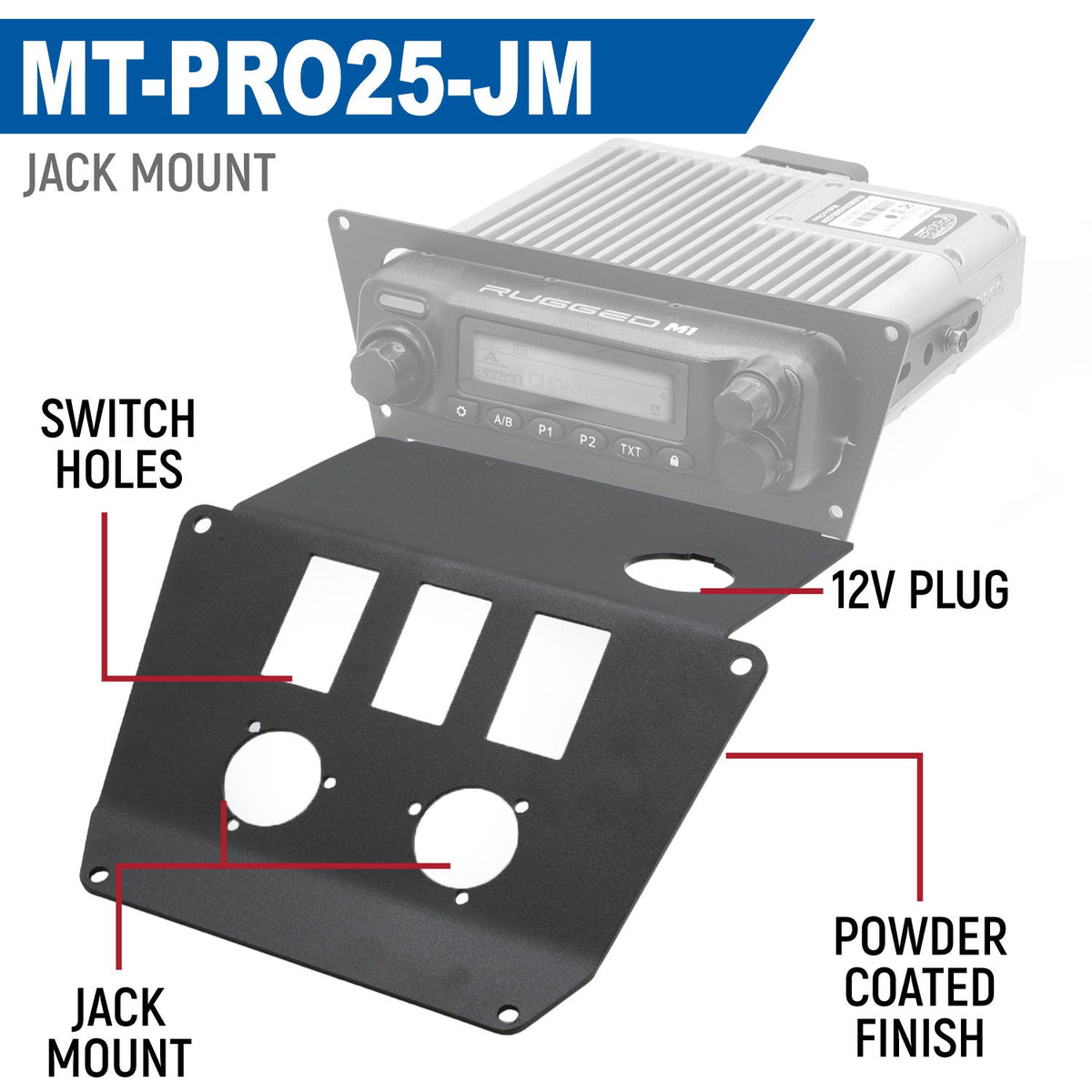 Lower Accessory Panel for 2025 Polaris RZR Pro XP, Pro R, and Pro S Radio Mount - product image 3