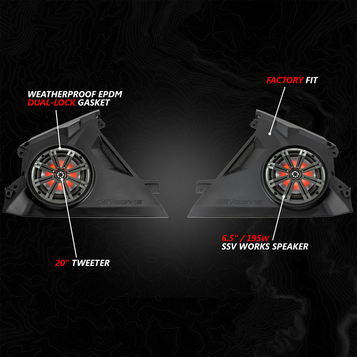 2024-2026 Can-Am® Maverick R, Phase-6 K-Spec 1400watt 6-Speaker Stereo System with Kicker Horns - product image 2