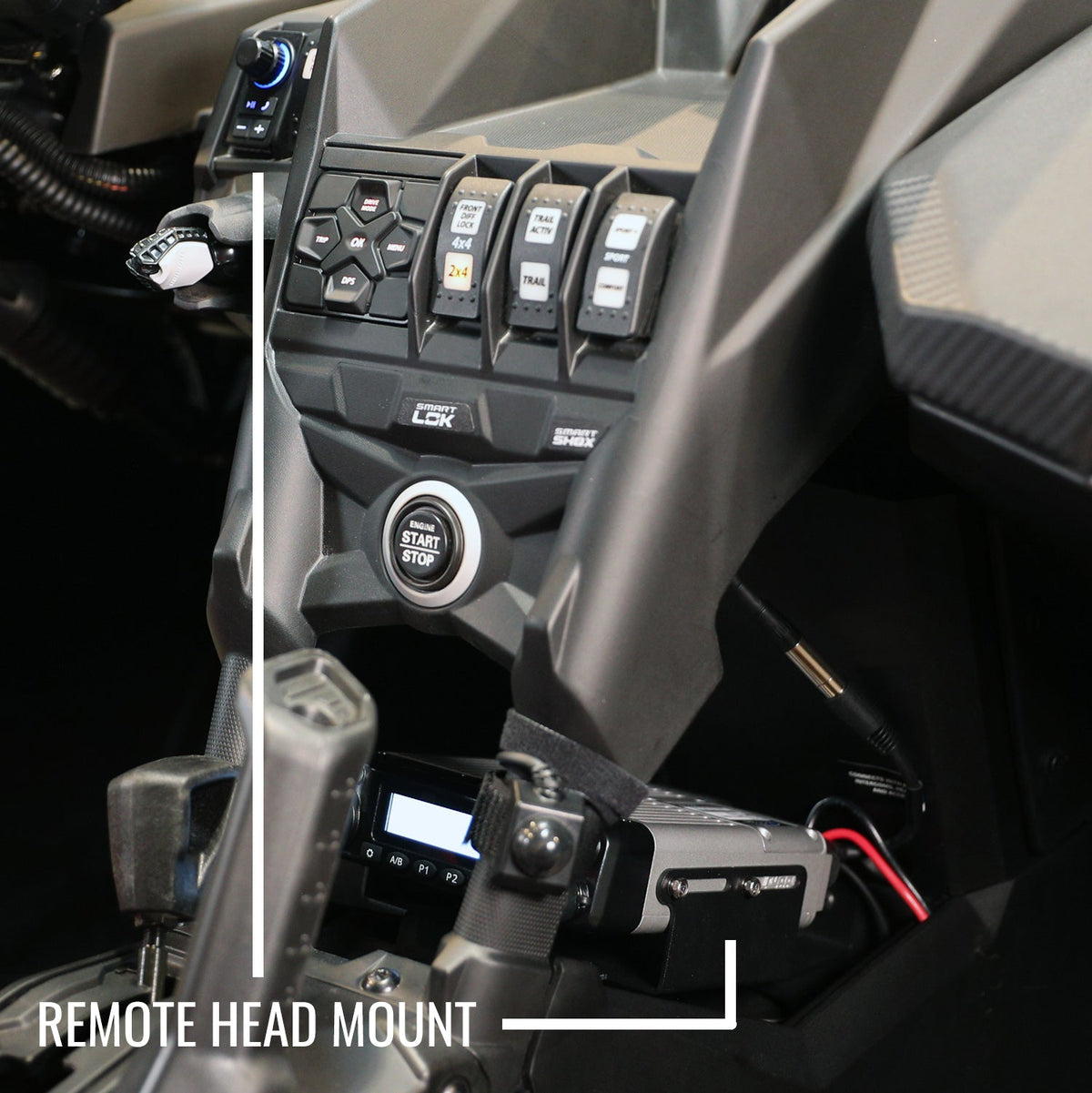 Can-Am Maverick X3 Complete Communication Kit with Bluetooth Intercom and 2-Way Radio - product image 2