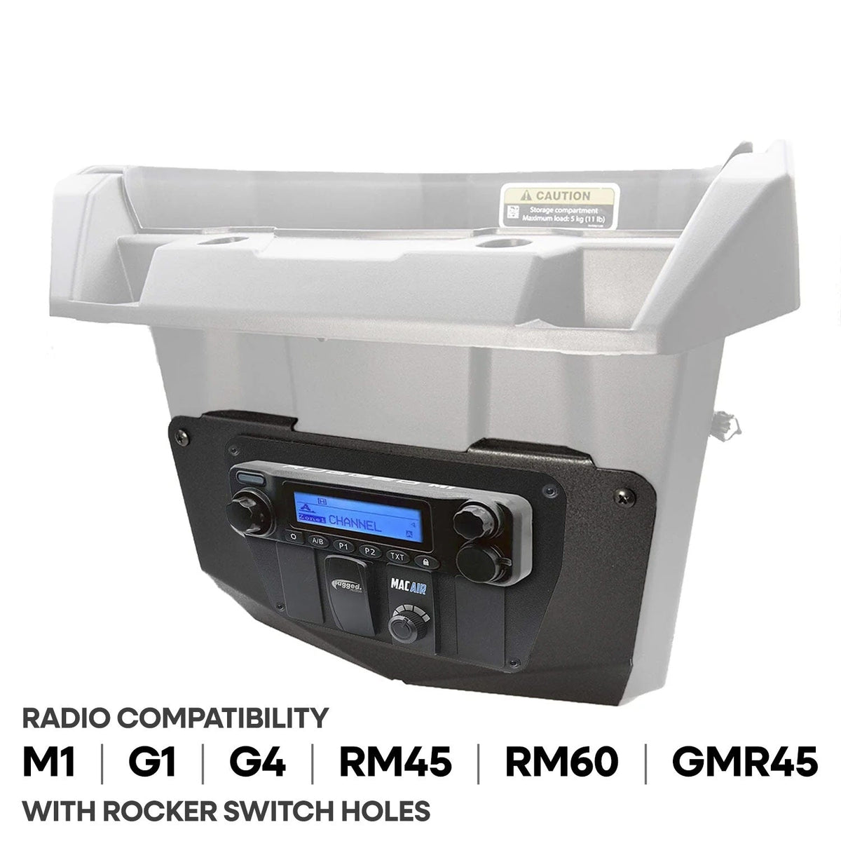 Can-Am Commander and Maverick - Glove Box Multi-Mount Kit for Rugged UTV Radios and Intercoms - product image 2