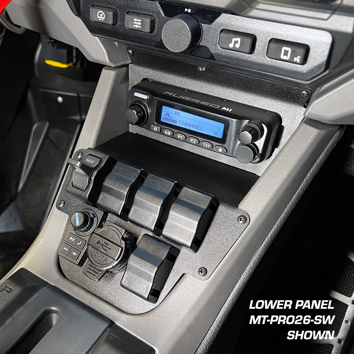 Lower Accessory Panel for 2026 Polaris RZR Pro R Ultimate with 10.4 Inch Touchscreen - product image 2