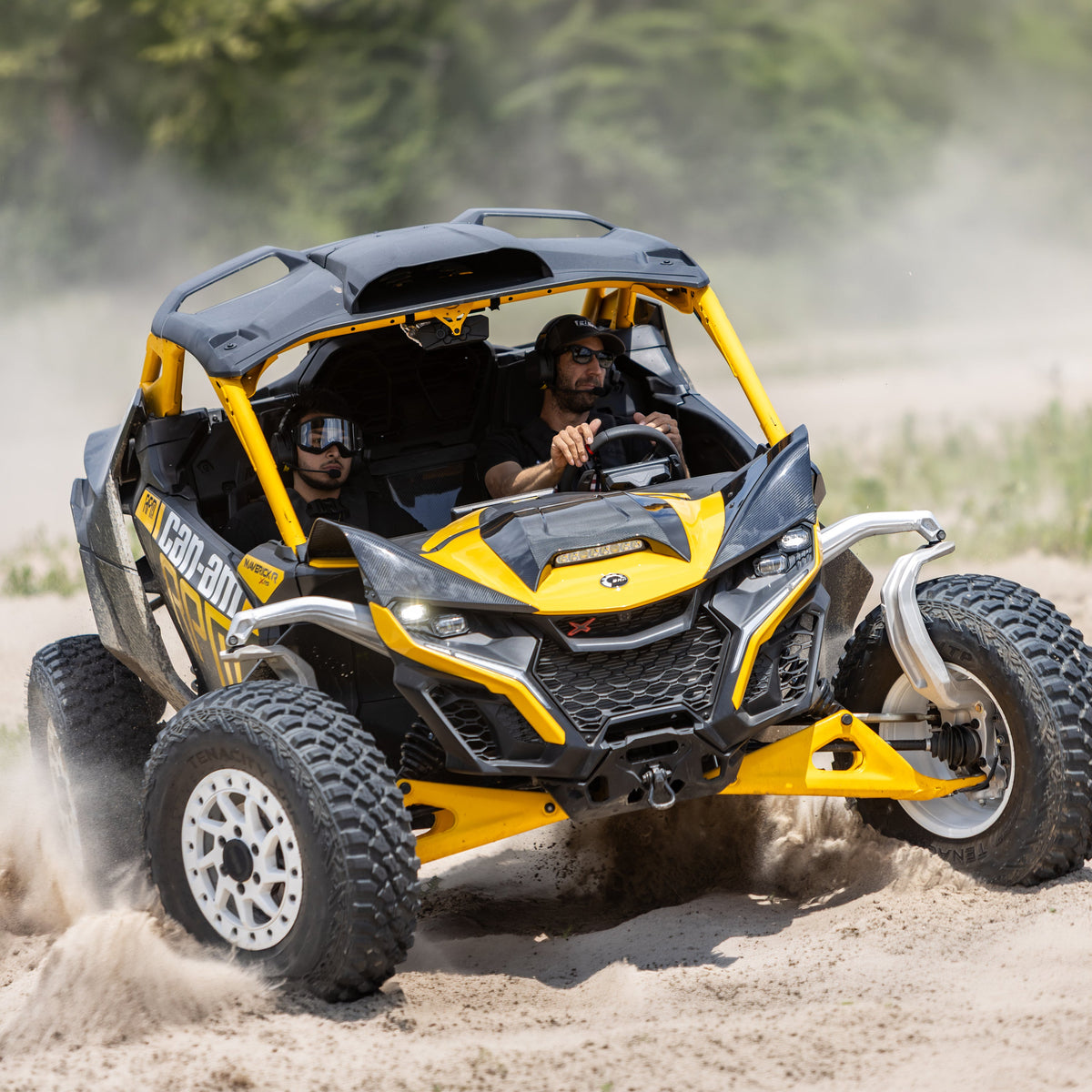 RPM Can-Am Maverick R Carbon Fiber Full Coverage Hood — view 5