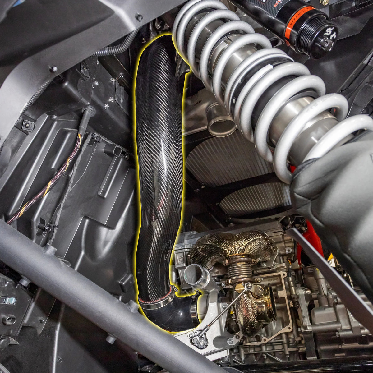 RPM Can-Am Maverick R Carbon Fiber High Flow Intake System — view 9