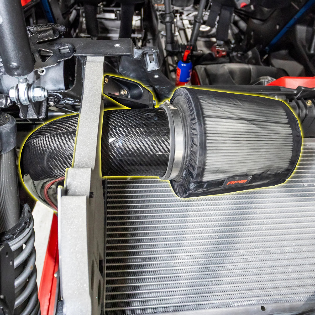 RPM Can-Am Maverick R Carbon Fiber High Flow Intake System — view 10