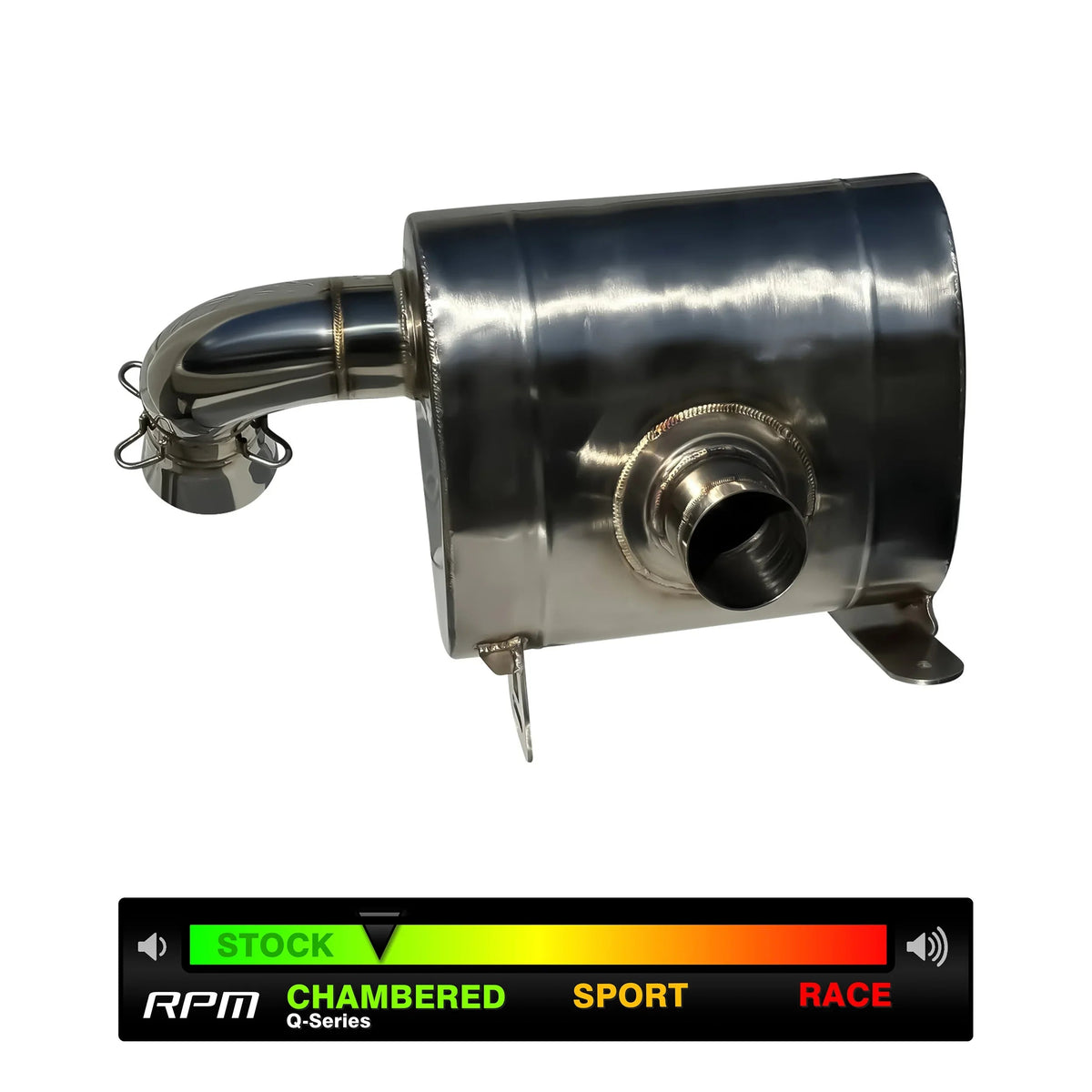 RPM Can-Am Maverick R 3" Chambered Q-Series Muffler / Exhaust System — view 12