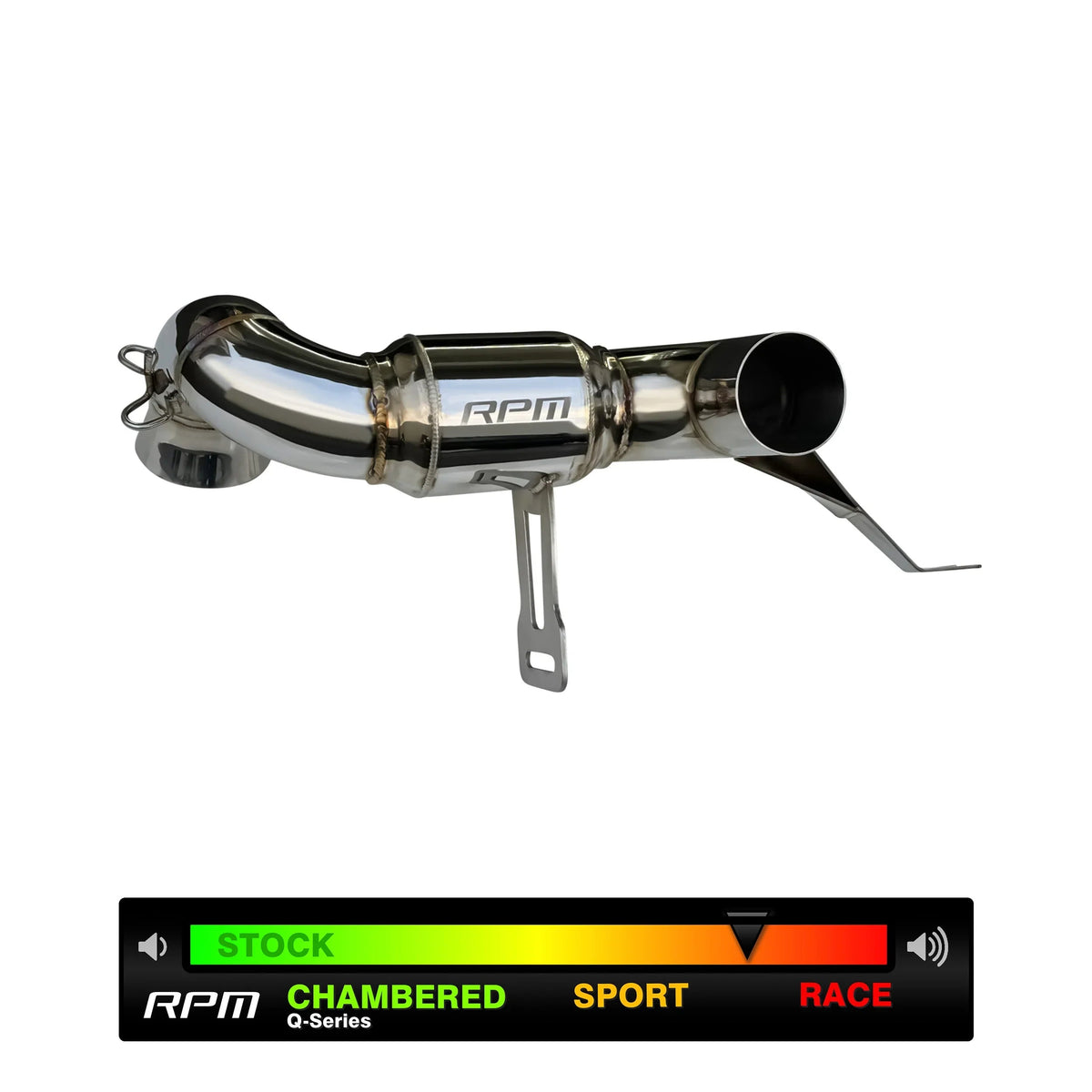 RPM Can-Am Maverick R 3" Slip On Muffler Delete / Race Pipe — view 13