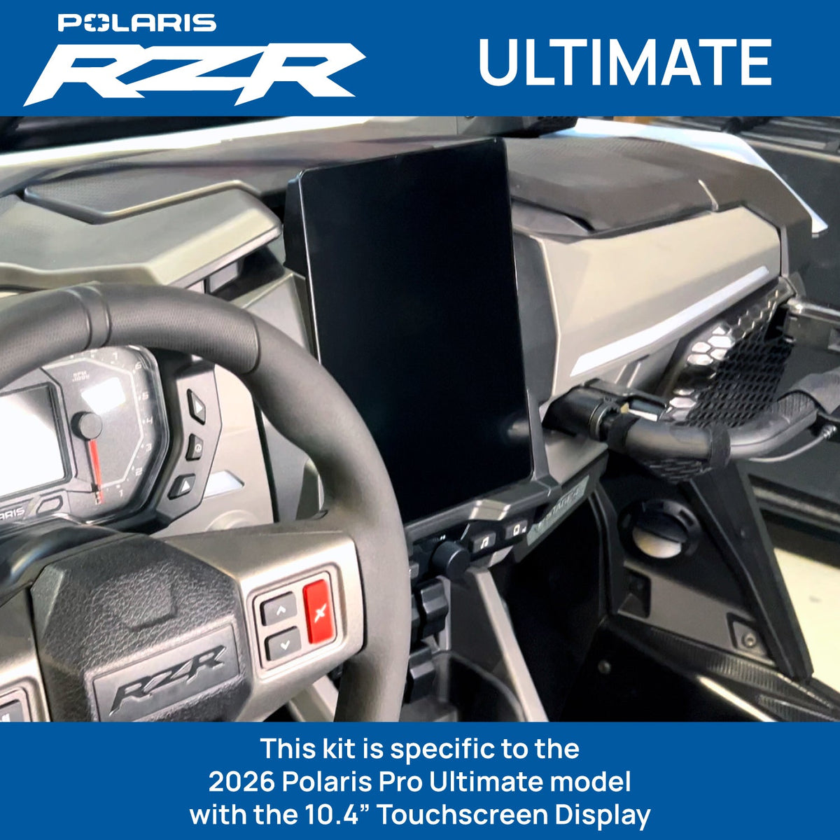 2026 Polaris RZR Pro R Ultimate – Complete Communication Kit with Bluetooth Intercom and 2-Way Radio (10.4″ Touchscreen Models Only) - product image 2