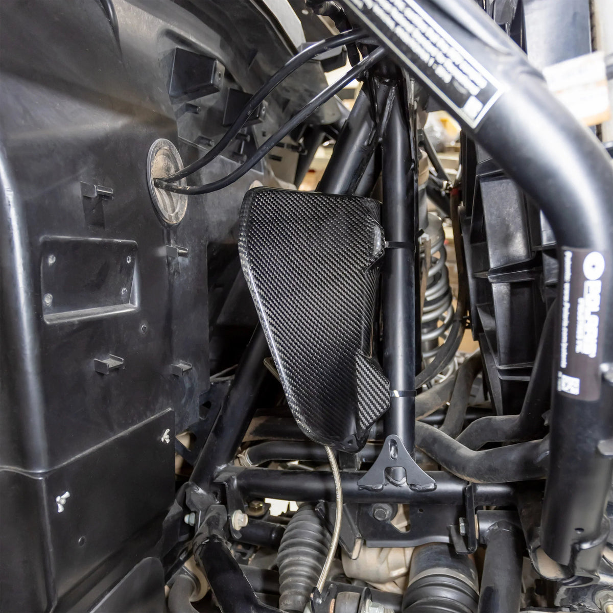 RPM Pro XP Carbon Fiber Heat Deflector & Cab Cooling Panel — view 4